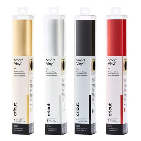 Cricut Premium Vinyl Permanent 30.5 cm x 122 cm (Textured Metallic Vinyl Silver); Lies flat without tunneling or bubbling for a perfect cut; Easy to weed, effortless to apply for a light-changing effect; Ideal for indoor projects, from custom mugs and shower doors to decorative glassware and much more; Water-resistant adhesive